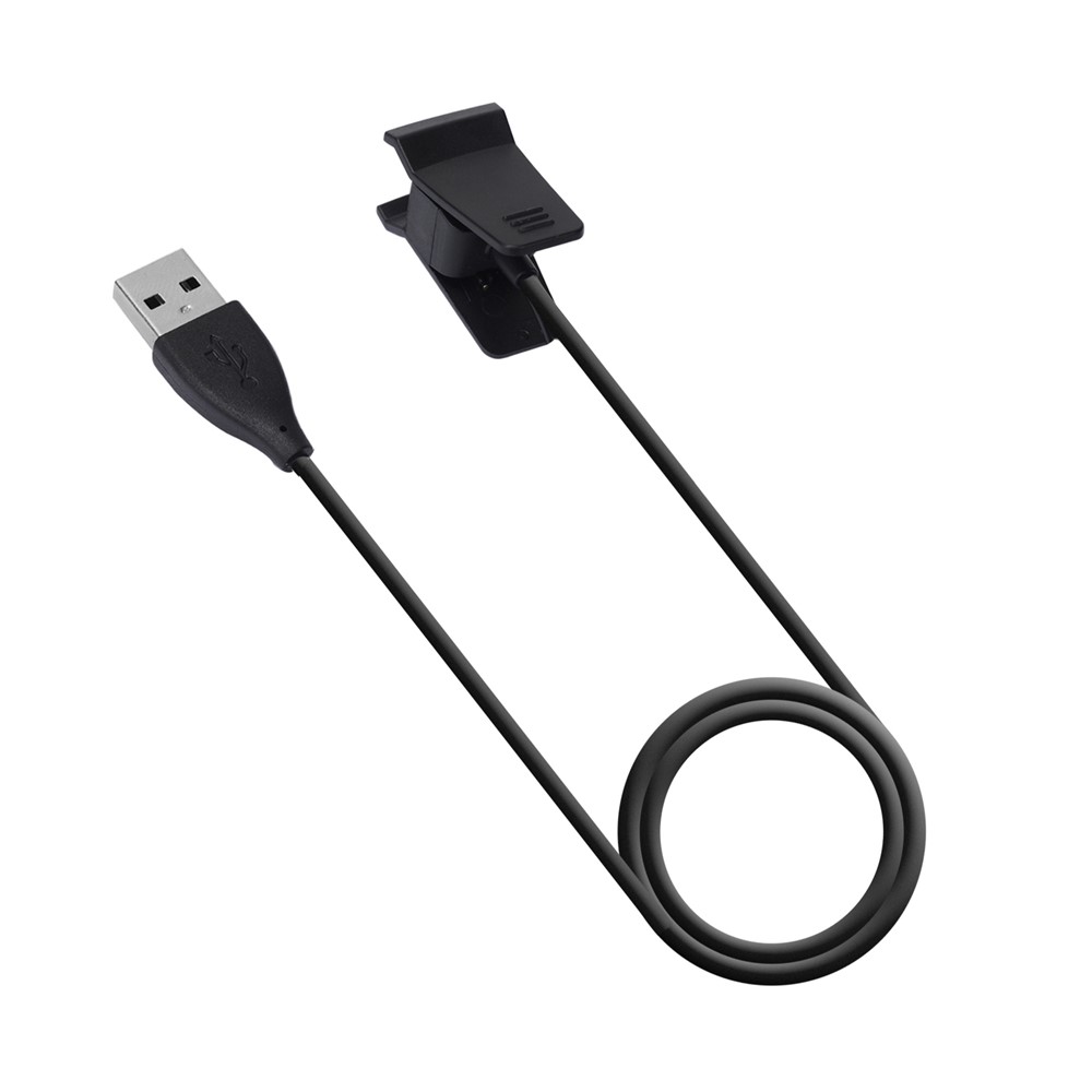 1m USB Charging Cable Cradle Charging Cable Clip for Fitbit Alta - Black-4