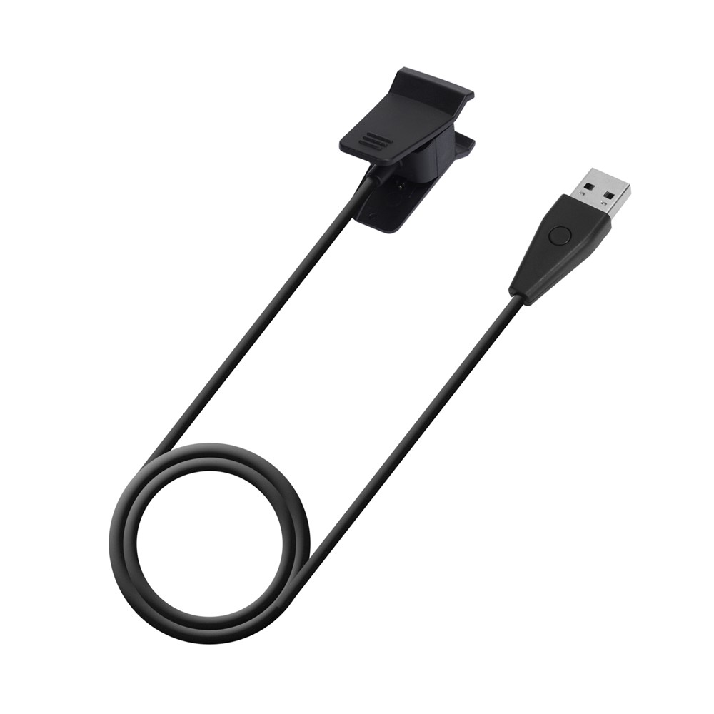 1m USB Charging Cable Cradle Charging Cable Clip for Fitbit Alta - Black-5