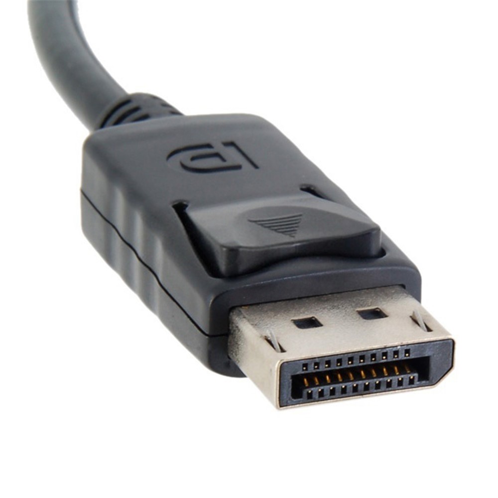 CY DP-048 DP DisplayPort Male to Mini DP DisplayPort Female Adapter for Displays HDTV - Black-4