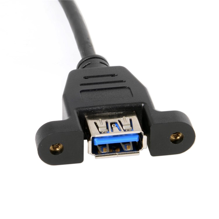 CY UC-060 USB 3.1 Front Panel Header to USB 3.0 Type-A Female Extension Cable 50cm Panel Mount Type-5