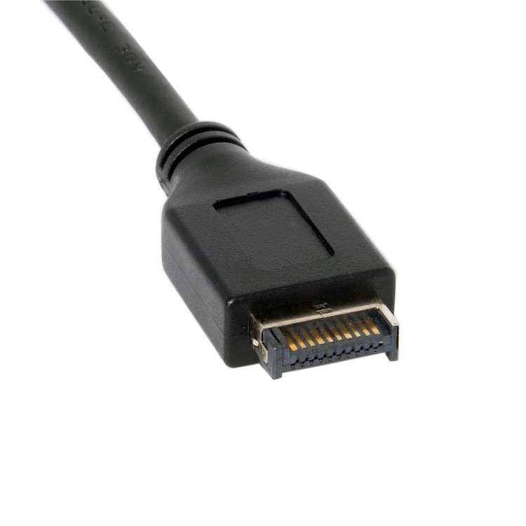 CY UC-060 USB 3.1 Front Panel Header to USB 3.0 Type-A Female Extension Cable 50cm Panel Mount Type-6