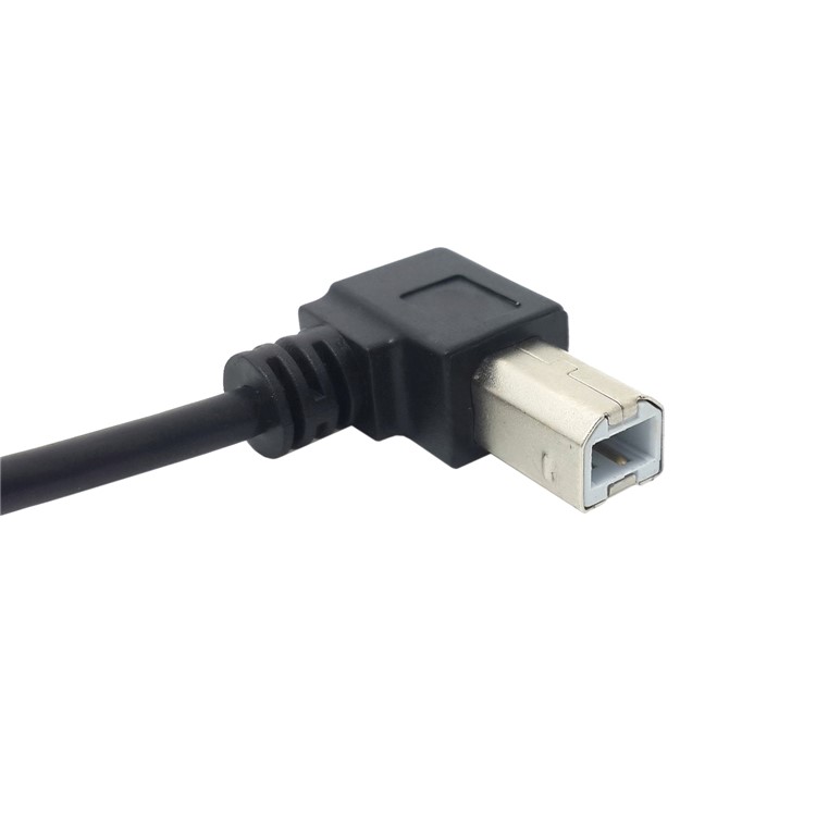CY U2-300 0.2m USB 2.0 A Male to A Male 90 Degree Bending Port Printer Scanner Cable-4