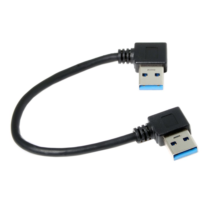USB 3.0 Type-A 90 Degree Right Angled to Right Angled Data Cable for Hard Disk Computer-3