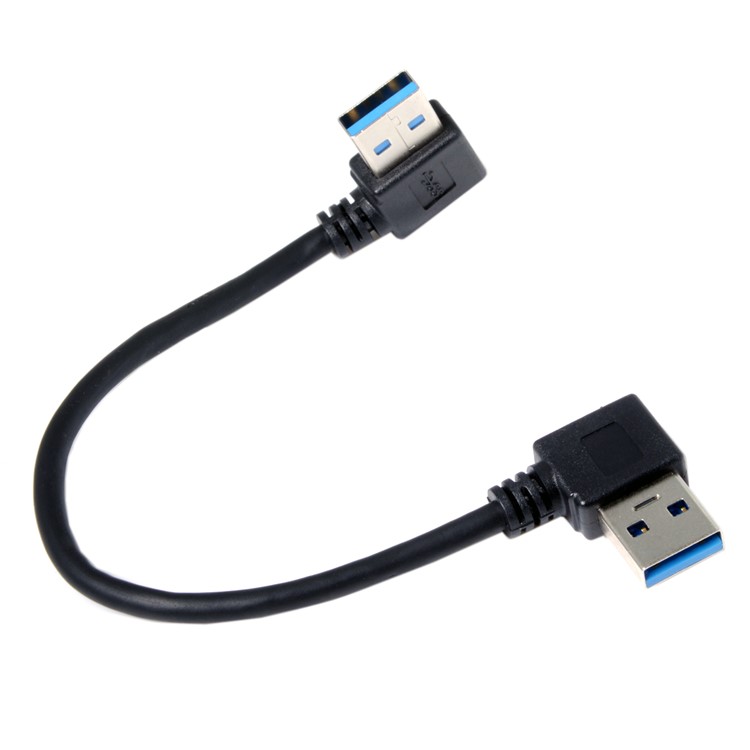 USB 3.0 Type-A 90 Degree Right Angled to Right Angled Data Cable for Hard Disk Computer-5