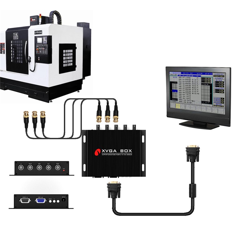 GBS8239 XVGA Box RGB RGBHV to VGA Industrial Converter Monitor Replacement Video Intelligent Converter - EU Plug-6