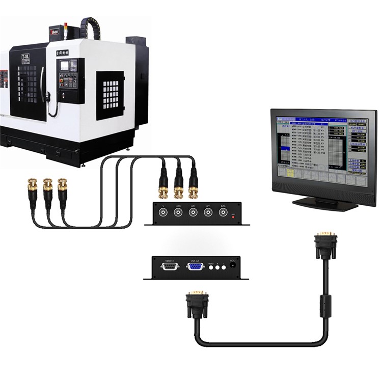 GBS8239 XVGA Box RGB RGBHV to VGA Industrial Converter Monitor Replacement Video Intelligent Converter - EU Plug-7