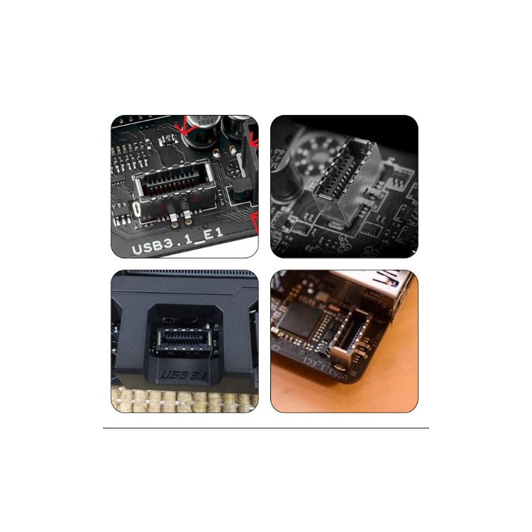 USB 3.1 Front Panel Header to USB 3.0 20Pin Header Extension Cable for ASUS Motherboard 50cm-10
