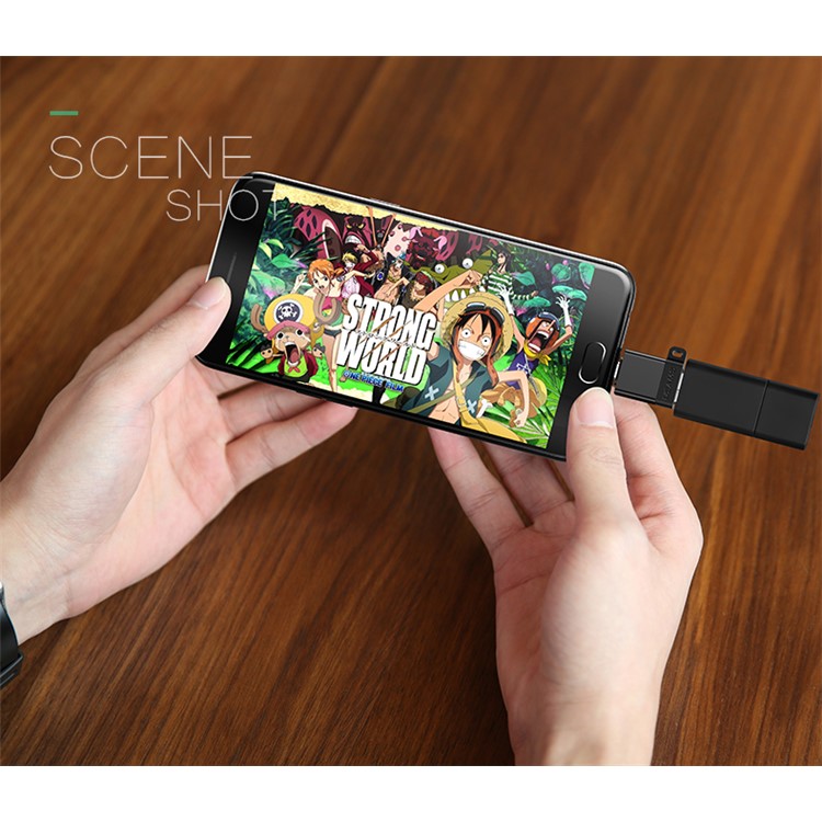 USAMS US-SJ187 A1 Micro USB to USB OTG Adapter Converter for Samsung Note 8 etc. - Black-7