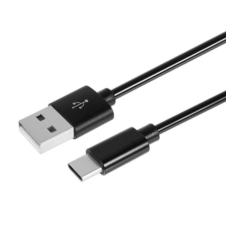 100PCS/Lot 1.2M Spring Coiled Type-C USB Data Sync Charging Cable for Samsung HTC Huawei - Black-2