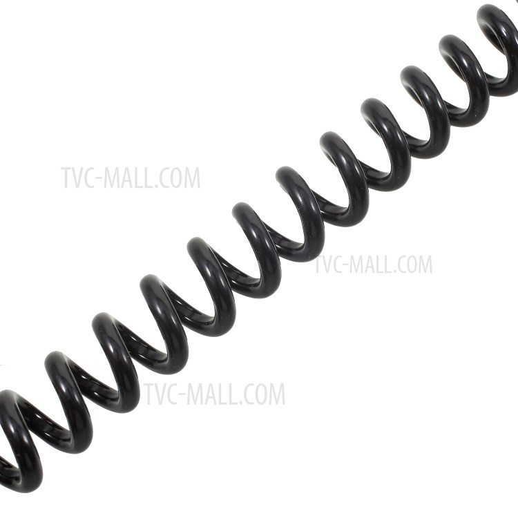 100PCS/Lot 1.2M Spring Coiled Type-C USB Data Sync Charging Cable for Samsung HTC Huawei - Black-6