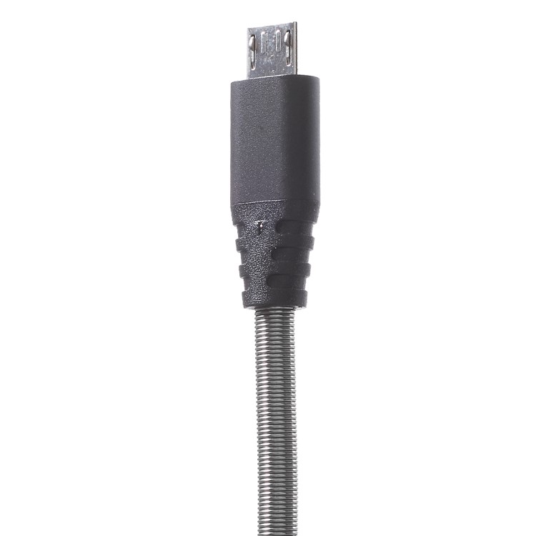 WUW-X60 Metal Shell 1M Micro USB Data Sync Charge Cable for Samsung HTC Sony - Black-5
