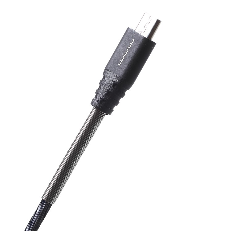 WUW-X60 Metal Shell 1M Micro USB Data Sync Charge Cable for Samsung HTC Sony - Black-8