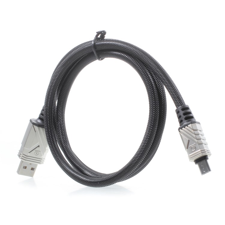 WUW X61 Cool 1m 5V 2.4A Micro USB Data Charging Cable for Galaxy S7/Sony Xperia XA1 - Black-5