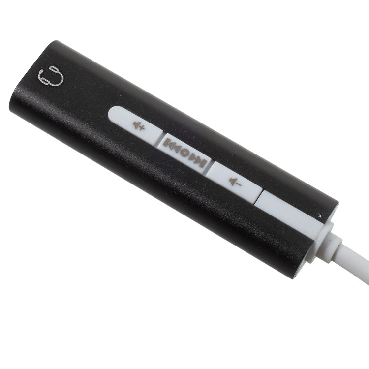 External Voice7.1 CH USB 2.0 Sound Card Adapter with Control Keys - Black-4