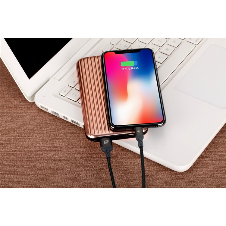 MOMAX Elite Link MFI 2M Woven Lightning 8pin USB Data Sync Charger Cable for iPhone iPad iPod - Grey-10