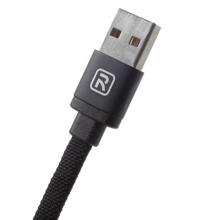 RECCI Canvas Series RCL-Y100 Type-C USB Charging Cable for Samsung HTC Huawei - Black-7