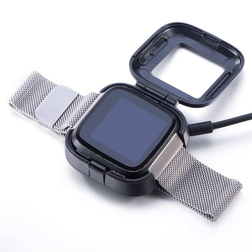 Für Fitbit Versa Smart Watch Ladekabel Ladegerät Stand Halter Dock-16