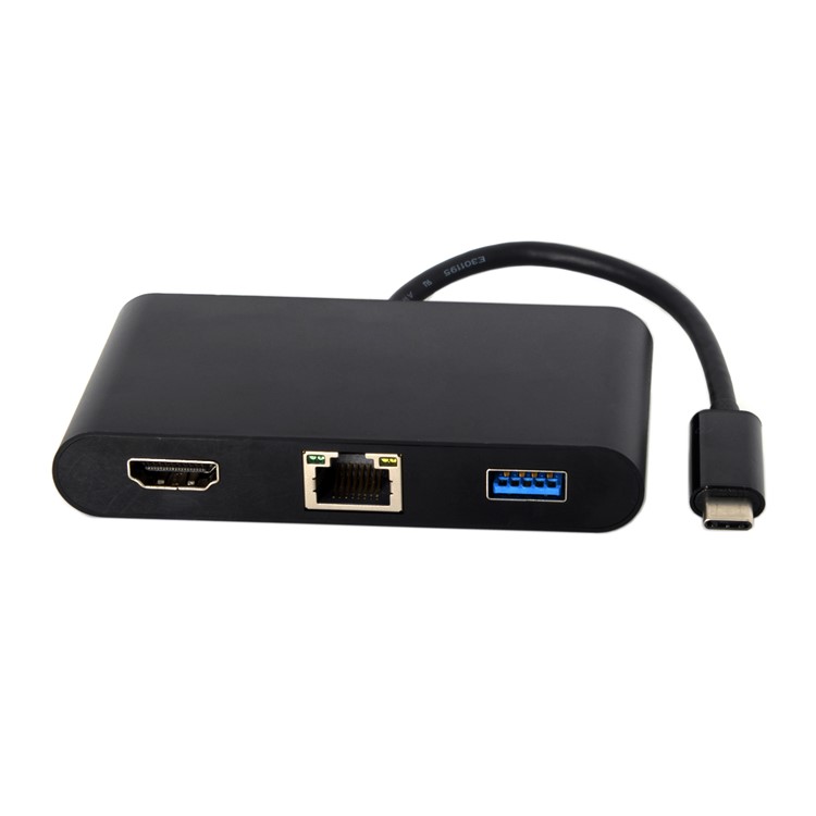 USB-C to USB3.0+Female Charger Adapter+HDMI+Gigabit Ethernet Port Adapter-2