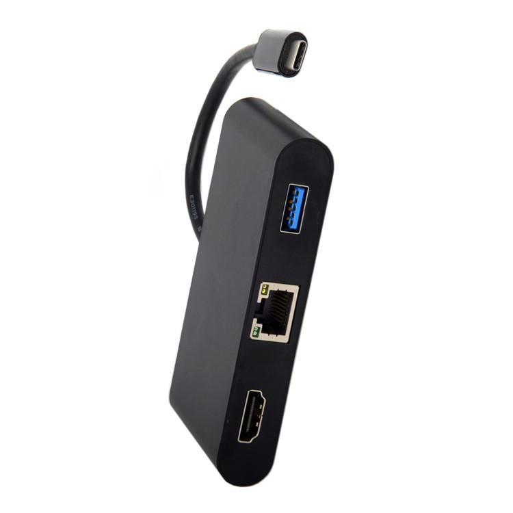 USB-C to USB3.0+Female Charger Adapter+HDMI+Gigabit Ethernet Port Adapter-5