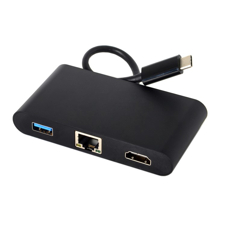USB-C to USB3.0+Female Charger Adapter+HDMI+Gigabit Ethernet Port Adapter-6