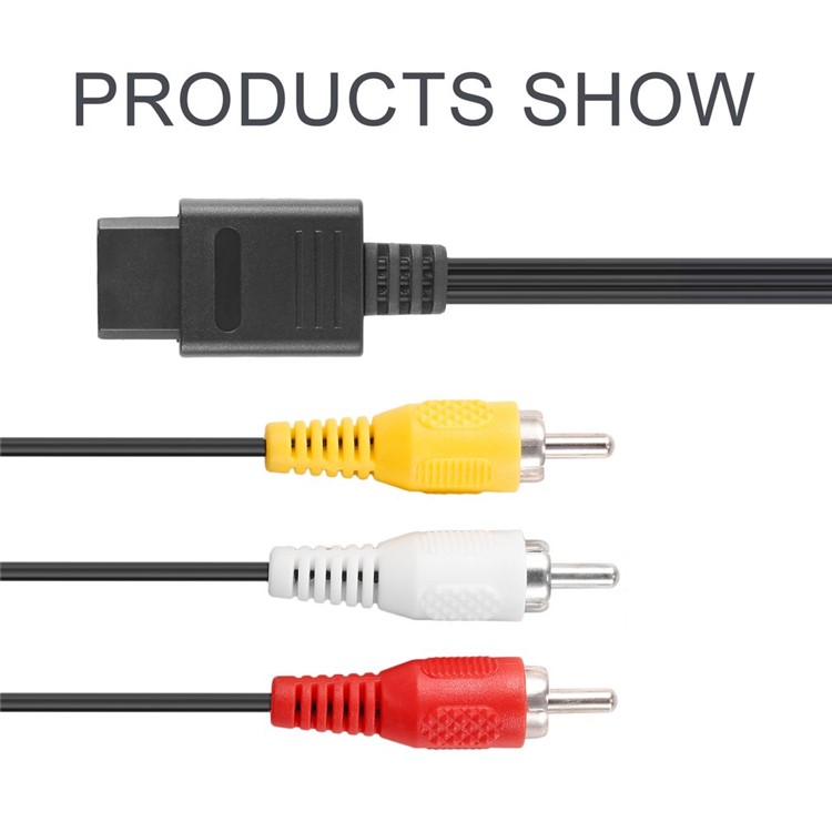 CL783 160cm TV AV RCA Video Cable for Game Cube / for SNES GameCube / for Nintendo for N64-3