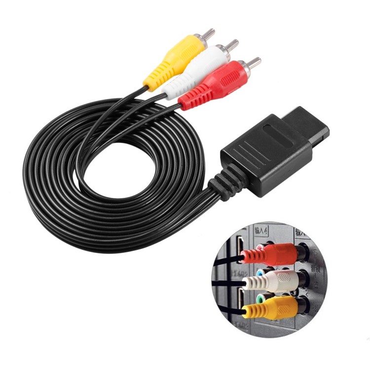 CL783 160cm TV AV RCA Video Cable for Game Cube / for SNES GameCube / for Nintendo for N64-6