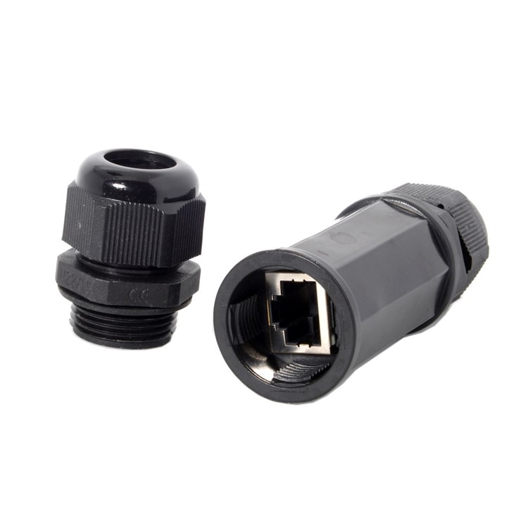CY UT-012 Locking Waterproof CAT6 RJ45 Female to Female Lan Ethernet Network Extension Adapter-5
