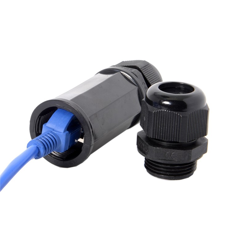 CY UT-012 Locking Waterproof CAT6 RJ45 Female to Female Lan Ethernet Network Extension Adapter-6