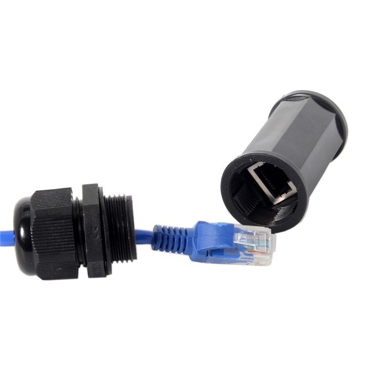 CY UT-012 Locking Waterproof CAT6 RJ45 Female to Female Lan Ethernet Network Extension Adapter-7