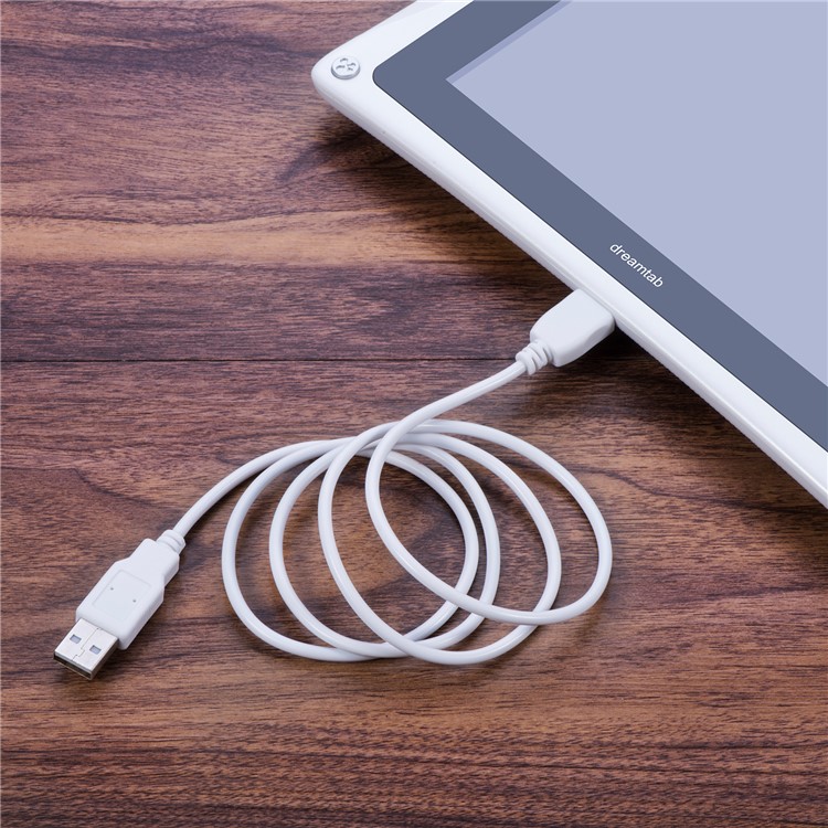 1M Long Data & Charging Cable Cord for Nabi Jr/XD/DreamTab/2S/Elev-8 Kids Tablet - White-11