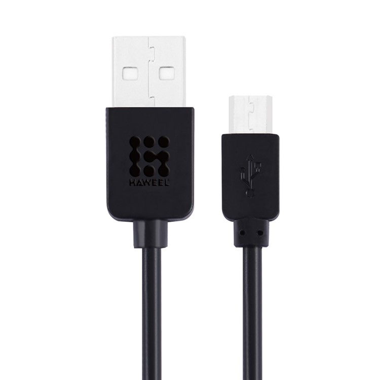 HAWEEL 3.0M Micro USB Data Sync Charging Cable for Samsung HTC Huawei - Black-1