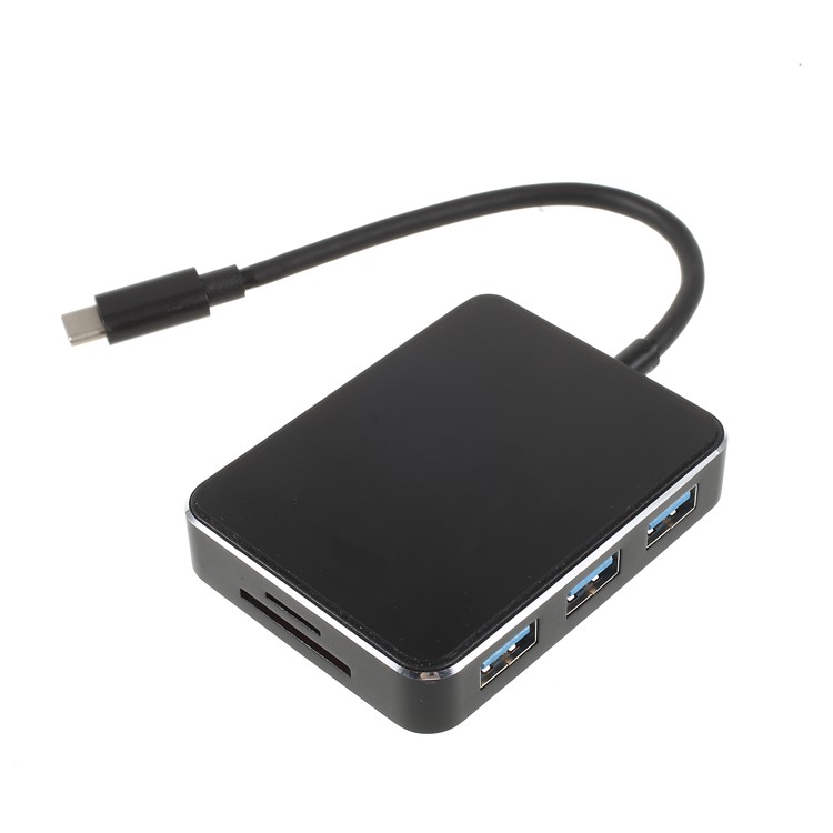 7-in-1 USB-C Multifunctional Adapter with 3 USB 3.0 + VGA + HDMI + TF/SD Card Reader Ports-1