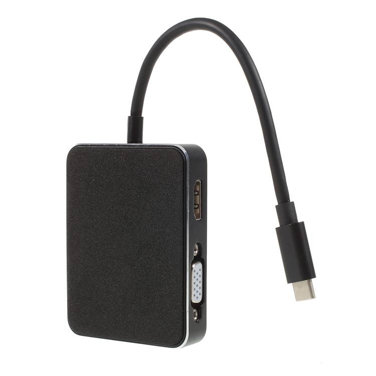 7-in-1 USB-C Multifunctional Adapter with 3 USB 3.0 + VGA + HDMI + TF/SD Card Reader Ports-3