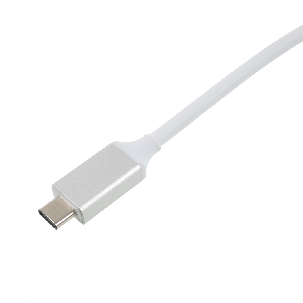 Multi-functional Aluminum Alloy 5-in-1 Type-C Hub with TF/SD Card Reader + 3 USB 3.0 Ports for MacBook Pro-3