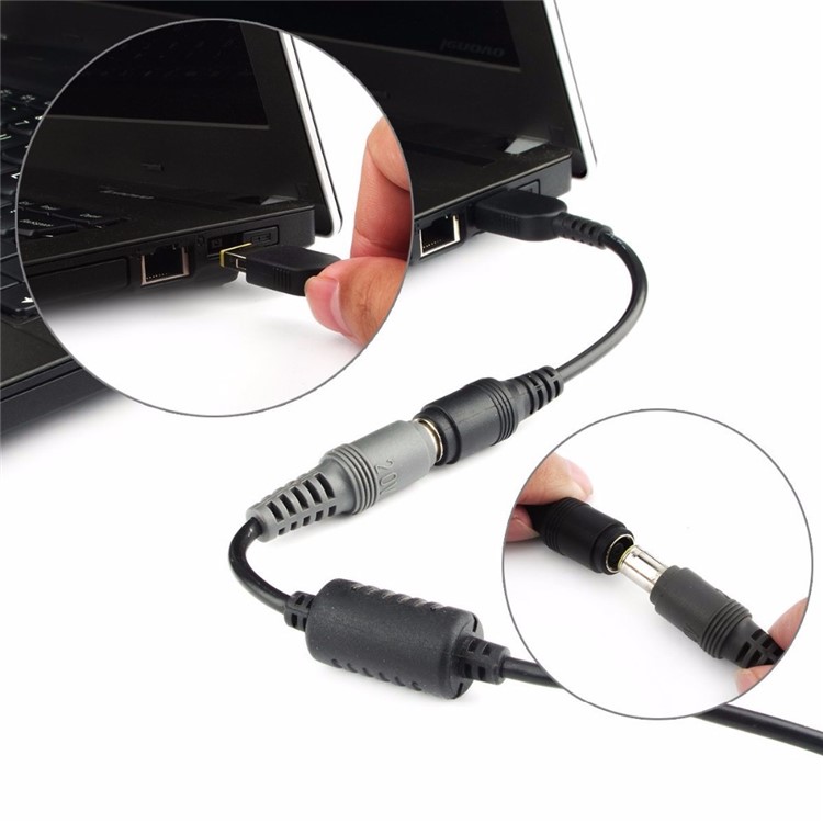12cm Adapter 7.9x5.5mm for Lenovo ThinkPad Carbon YOGA 11 13 G500 G505 S3 S5 S500 Slim Tip Connector Converter DC Jack Cord-3