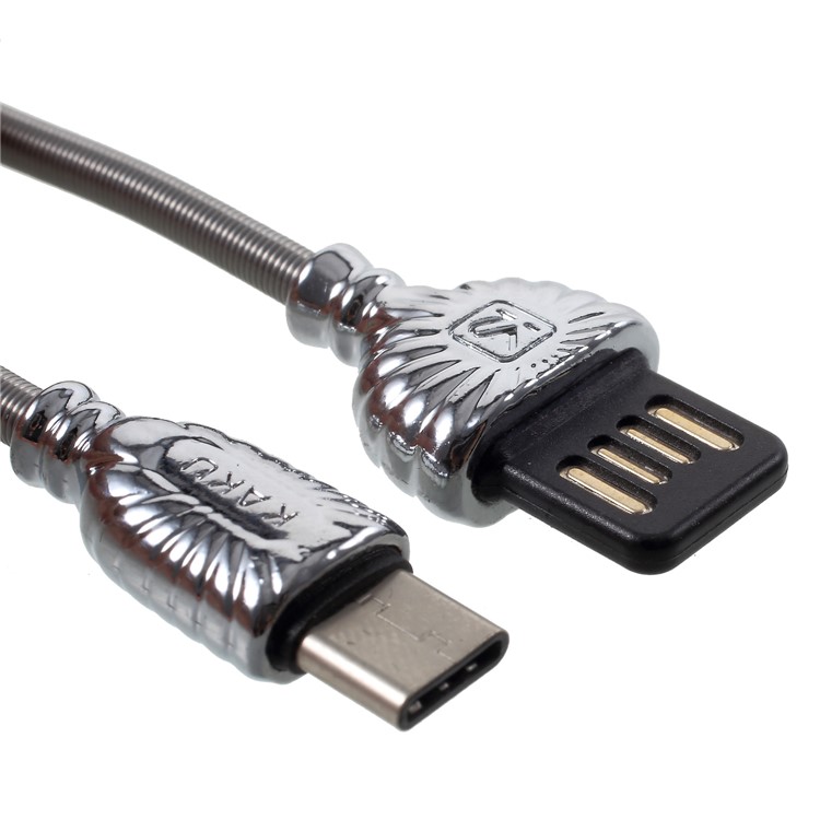 

IKAKU XO Series Type-C USB Charging Cord for Samsung HTC Huawei - Silver