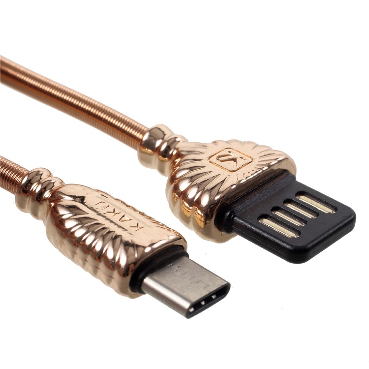 

IKAKU XO Series Type-C USB Charger Cable for Samsung HTC Huawei - Gold