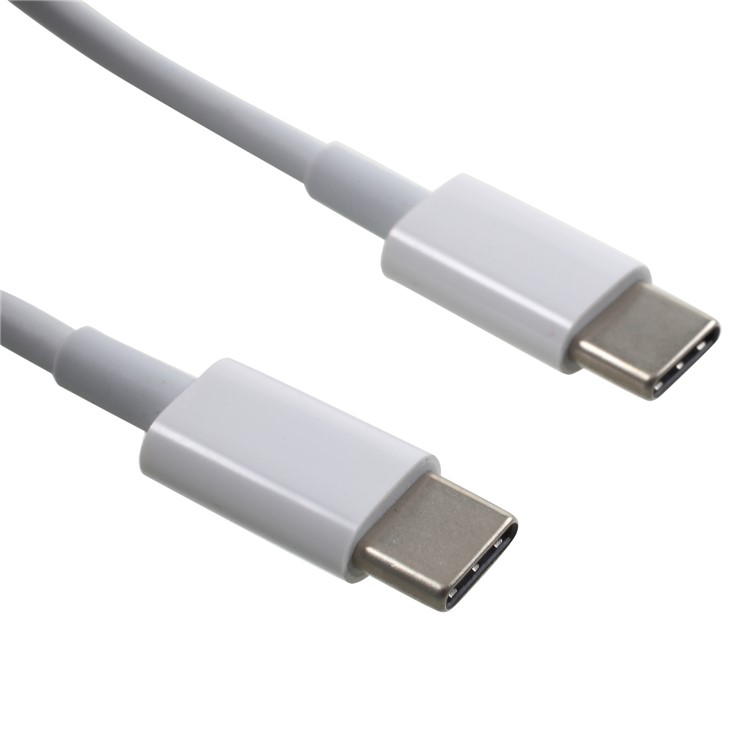 MA018 1m 5A Male to Male USB Type-C Data Sync Charge Cord - White-2