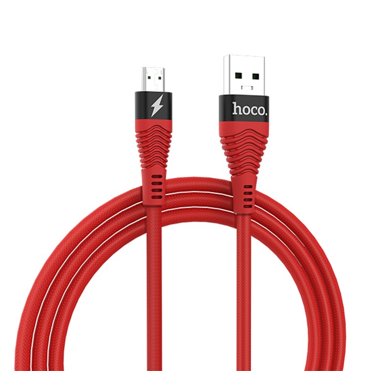 

HOCO U38 Флеш-нейлон Сплетенный Микро-USB-кабель Для Передачи Данных Для Оппо Samsung LG Huawei И Т. Д. - Красный, Y9 (2018)