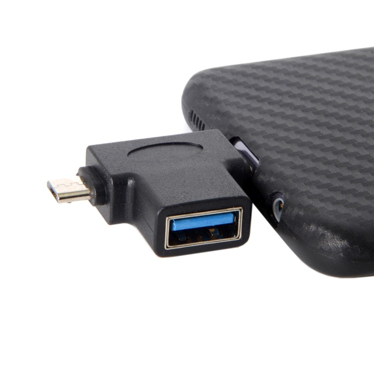 CY UC-065 Type-C & Micro USB to USB 2.0 Female OTG Data Host Adapter-10