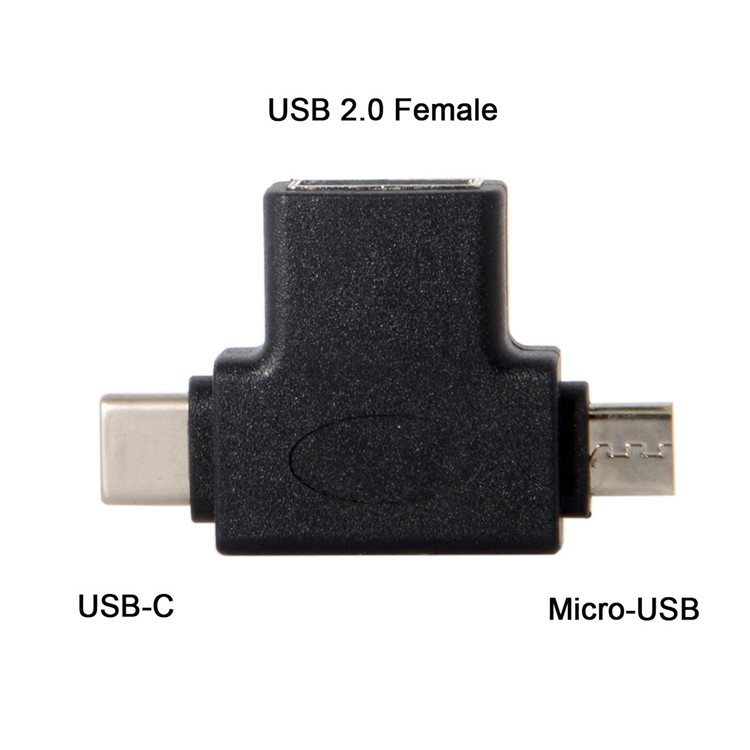 cy UC-065 Typ-c & Micro USB an USB 2.0 Female OTG -daten Host -adapter-7