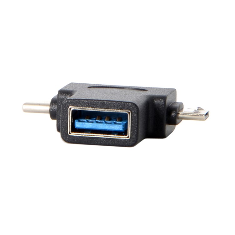 CY UC-065 Type-C & Micro USB to USB 2.0 Female OTG Data Host Adapter-8