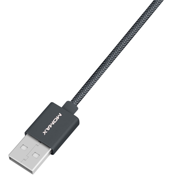 MOMAX MFI Certified 30cm 3-in-1 Lightning 8Pin + Micro USB + Type-C USB Cable for iPhone Samsung Huawei - Grey-3