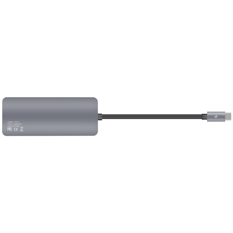 MOMAX ONE LINK Aluminum 6-in-1 Type-C to 3 USB 3.1 Ports + Type-C Charging Port + TF/SD Card Reader Ports Adapter Hub - Grey-4