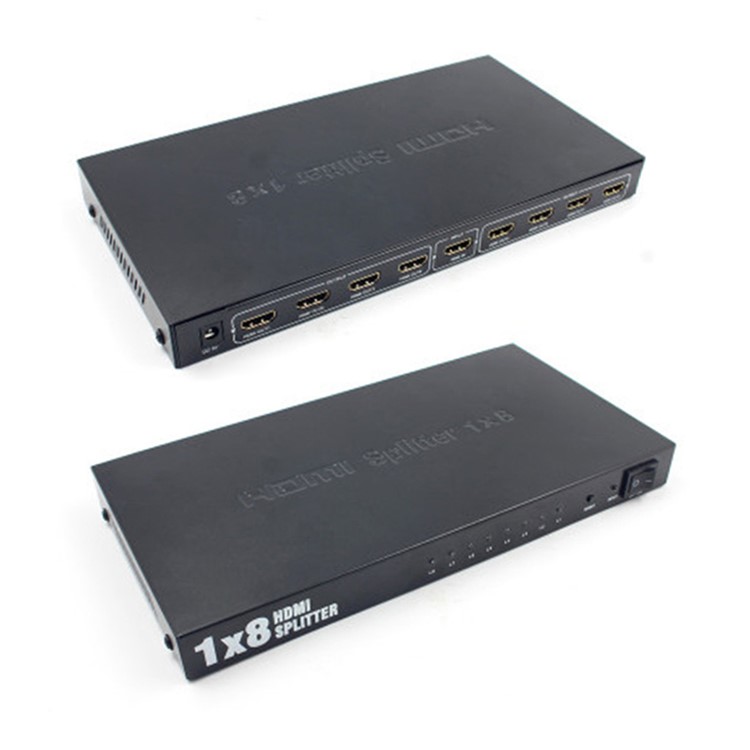 Ultra HD 4K HDMI Splitter 1x8 8-Port Repeater Amplifier Hub 3D 1080P-1