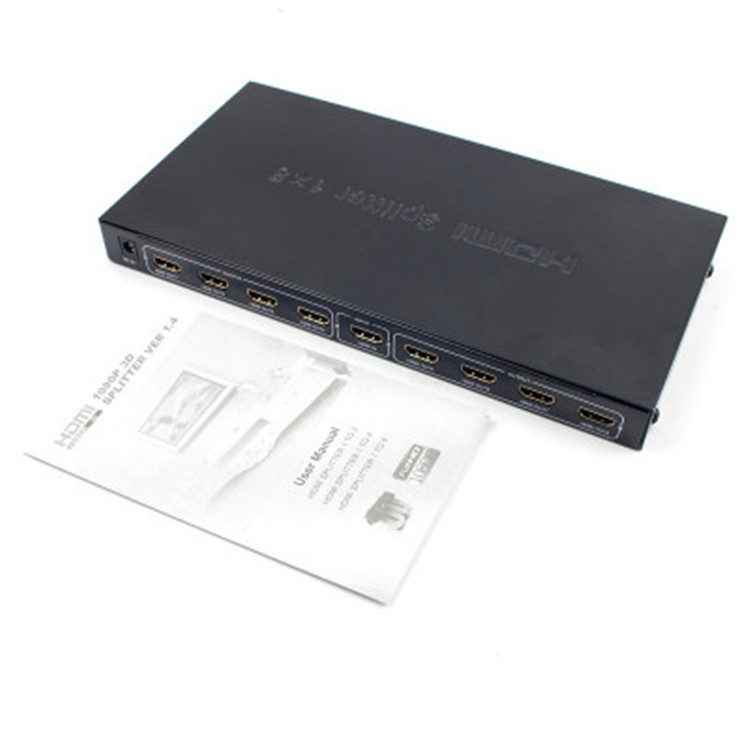 Ultra HD 4K HDMI Splitter 1x8 8-Port Repeater Amplifier Hub 3D 1080P-6