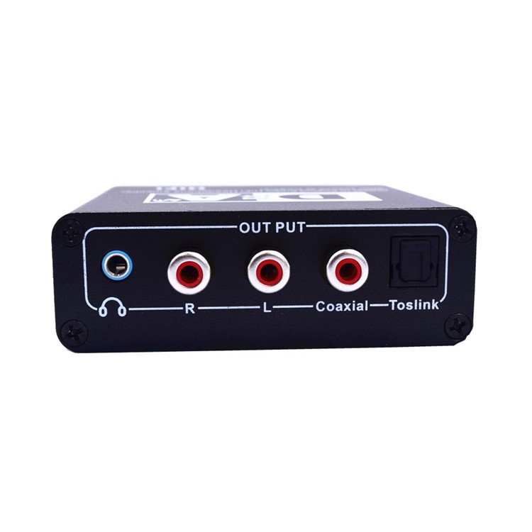 192KHz DAC Converter Digital to Analog Converter with Volume Adjustable Digital SPDIF Optical Coaxial Toslink to Analog Stereo Audio RCA for HD Plasma Blu-ray Home Cinema - EU Plug-5