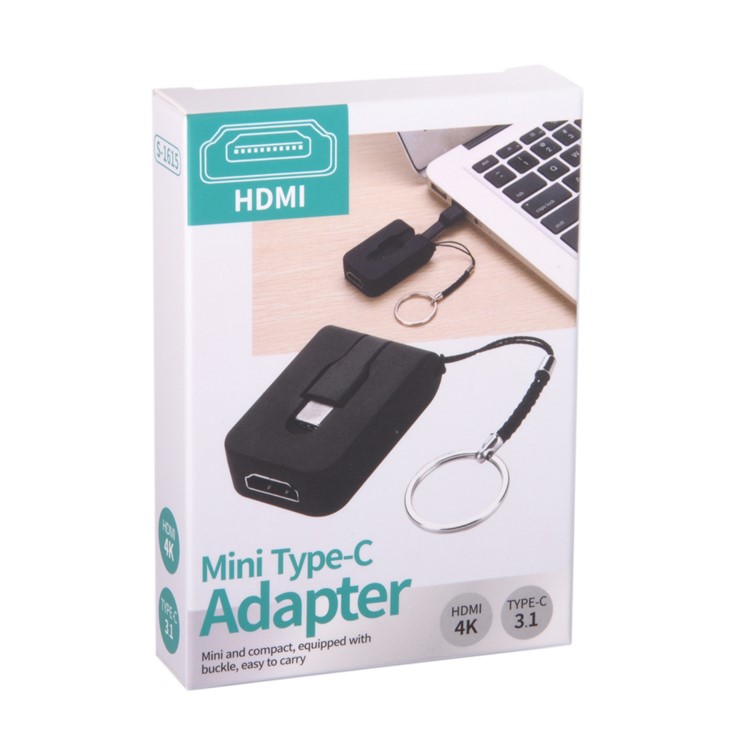 CY UC-071 Mini USB Type-C to HDMI Adapter for MacBook / Chromebook / Huawei Mate 10 Pro Etc.-13