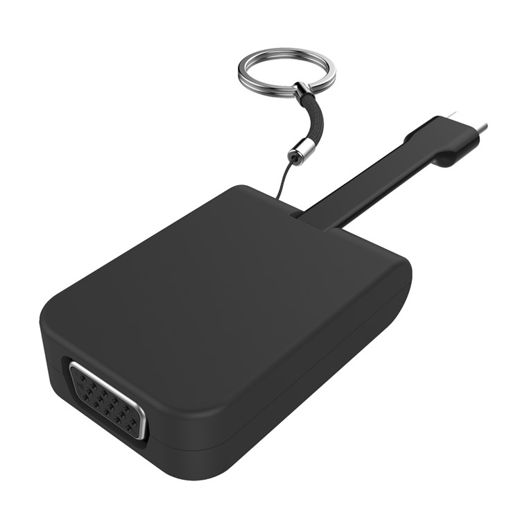 CY UC-072 1080P Mini USB Type-C to VGA Adapter for MacBook / Surface Pro 4 / Google New Chromebook Pixel etc.-10