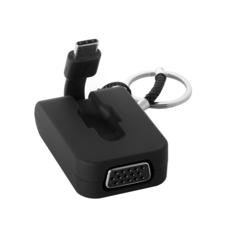 CY UC-072 1080P Mini USB Type-C to VGA Adapter for MacBook / Surface Pro 4 / Google New Chromebook Pixel etc.-5
